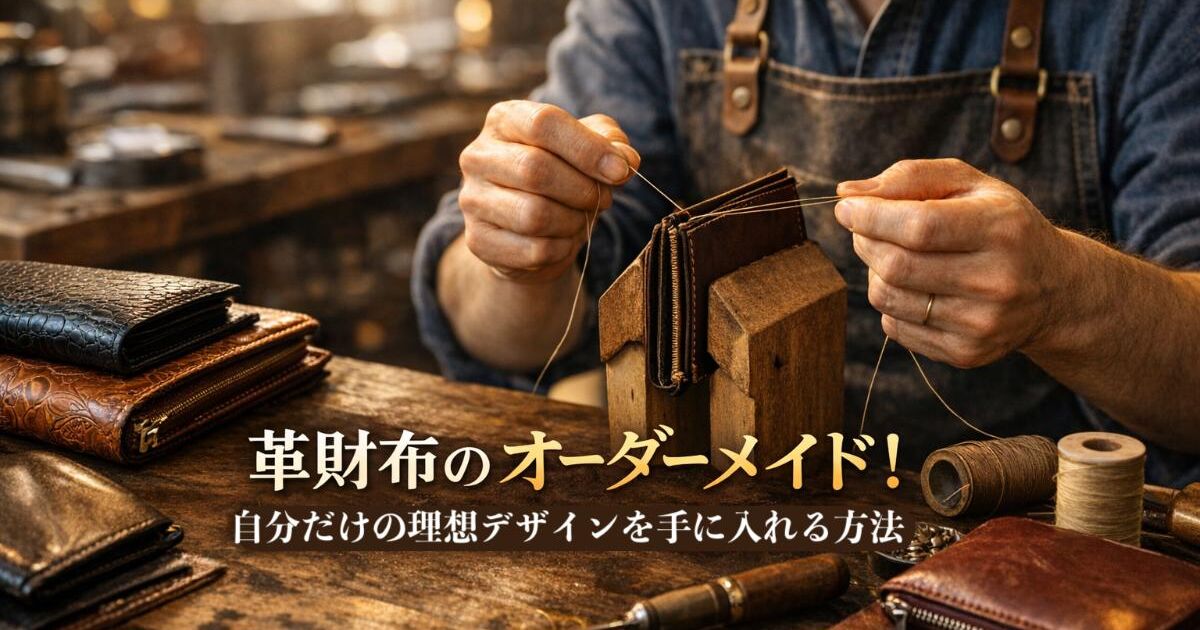 革財布のオーダーメイド！自分だけの理想デザインを手に入れる方法 