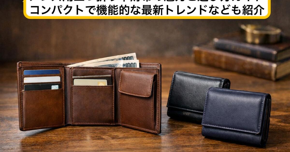 メンズ用三つ折り革財布の魅力と選び方ガイド：コンパクトで機能的な 